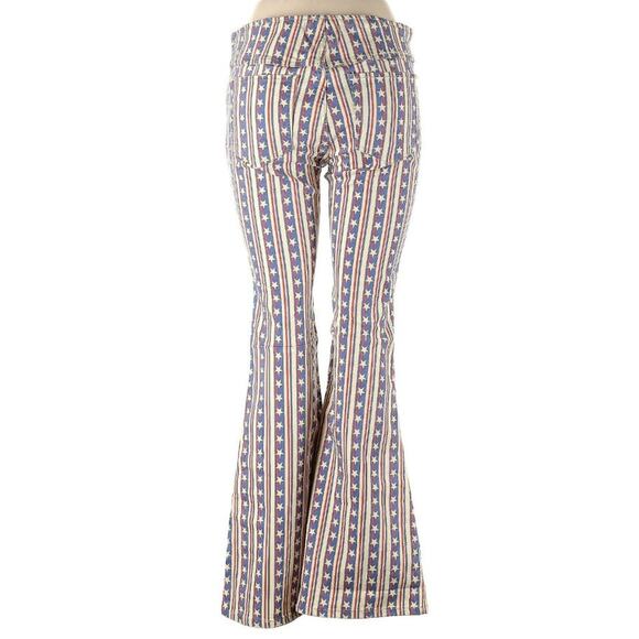 Free People Americana Stars And Stripes Penny Flares - Picture 3 of 7